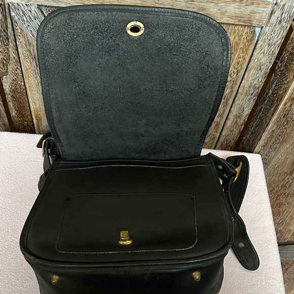 Coach Stewardess 9945 Vintage Black Glove Tanned Cowhide RARE FIND Made in USA - Picture 6 of 16